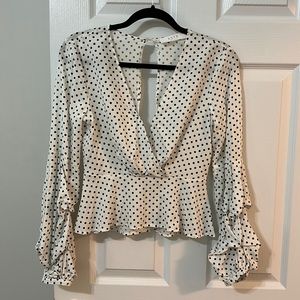 Polka dot blouse